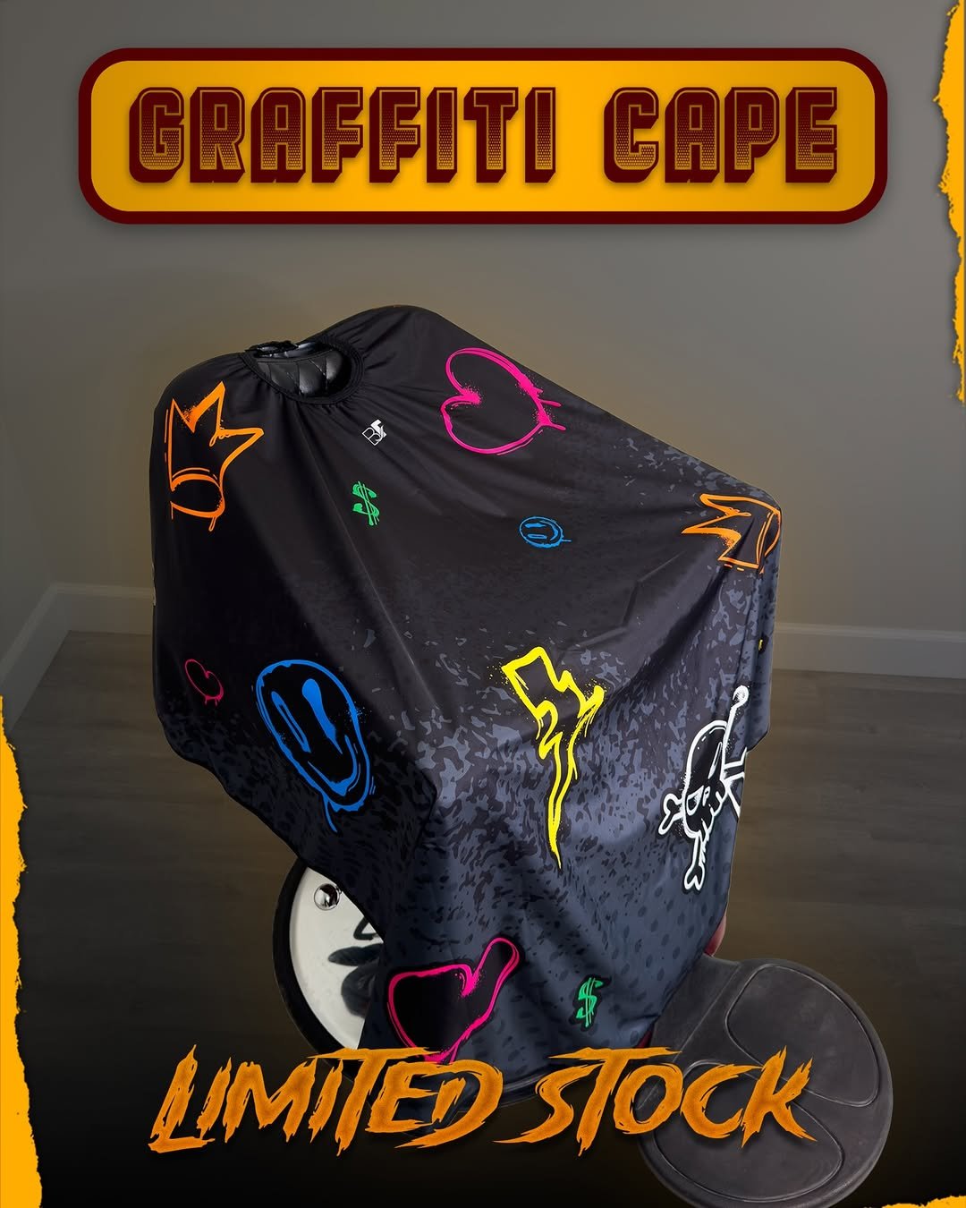 Barber Cape graffiti™ - Beautylinesrl