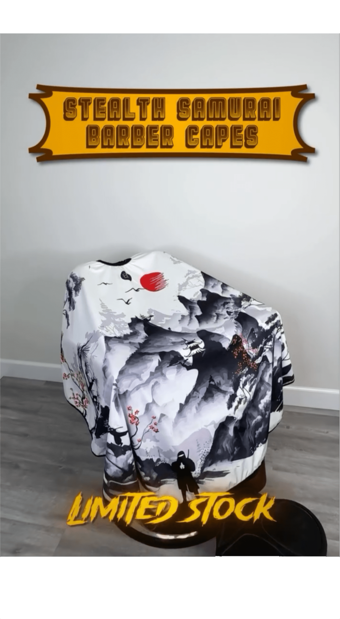 Barber Cape Stealth Samurai™ - Beautylinesrl