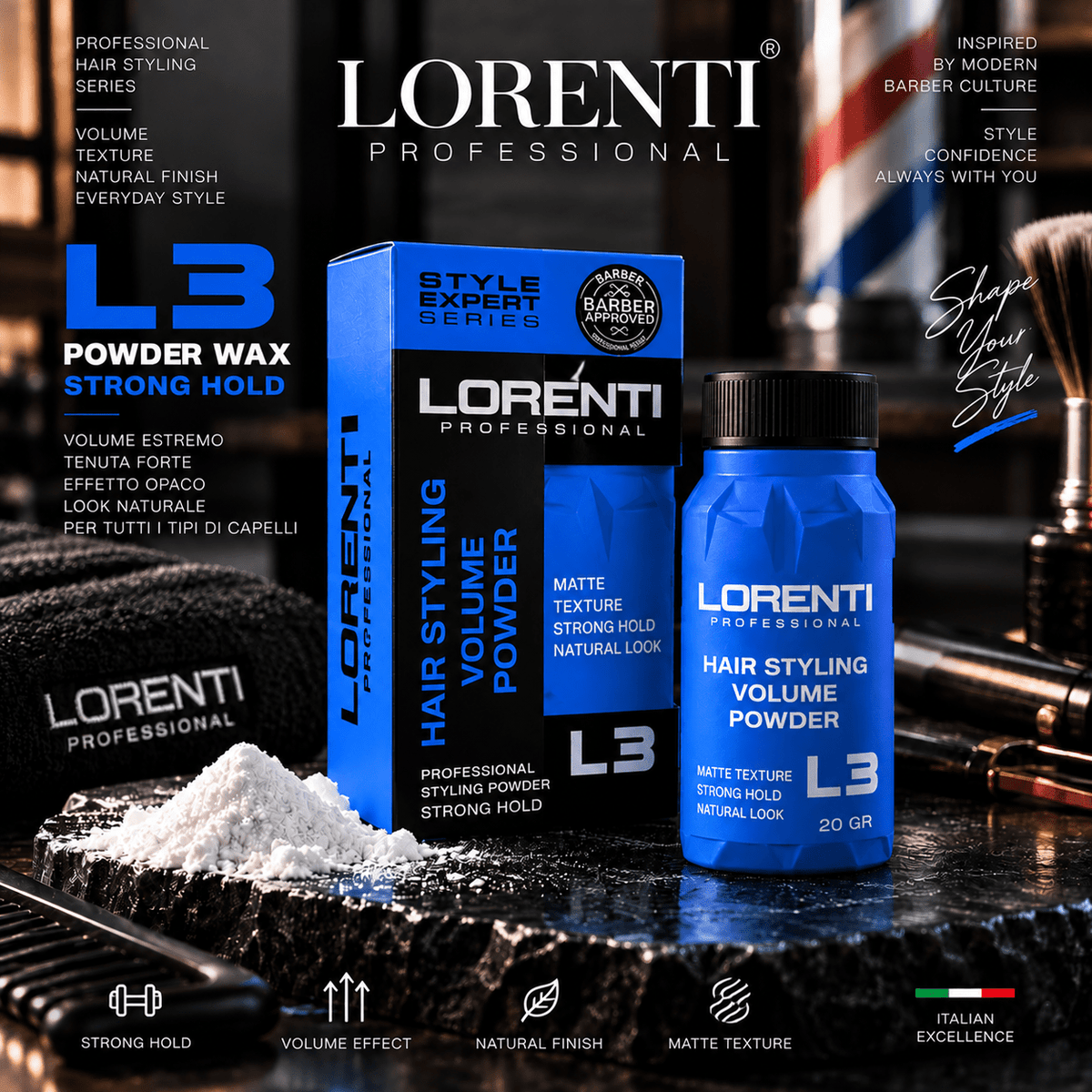 Cera in polvere Lorenti 30g - Beautylinesrl