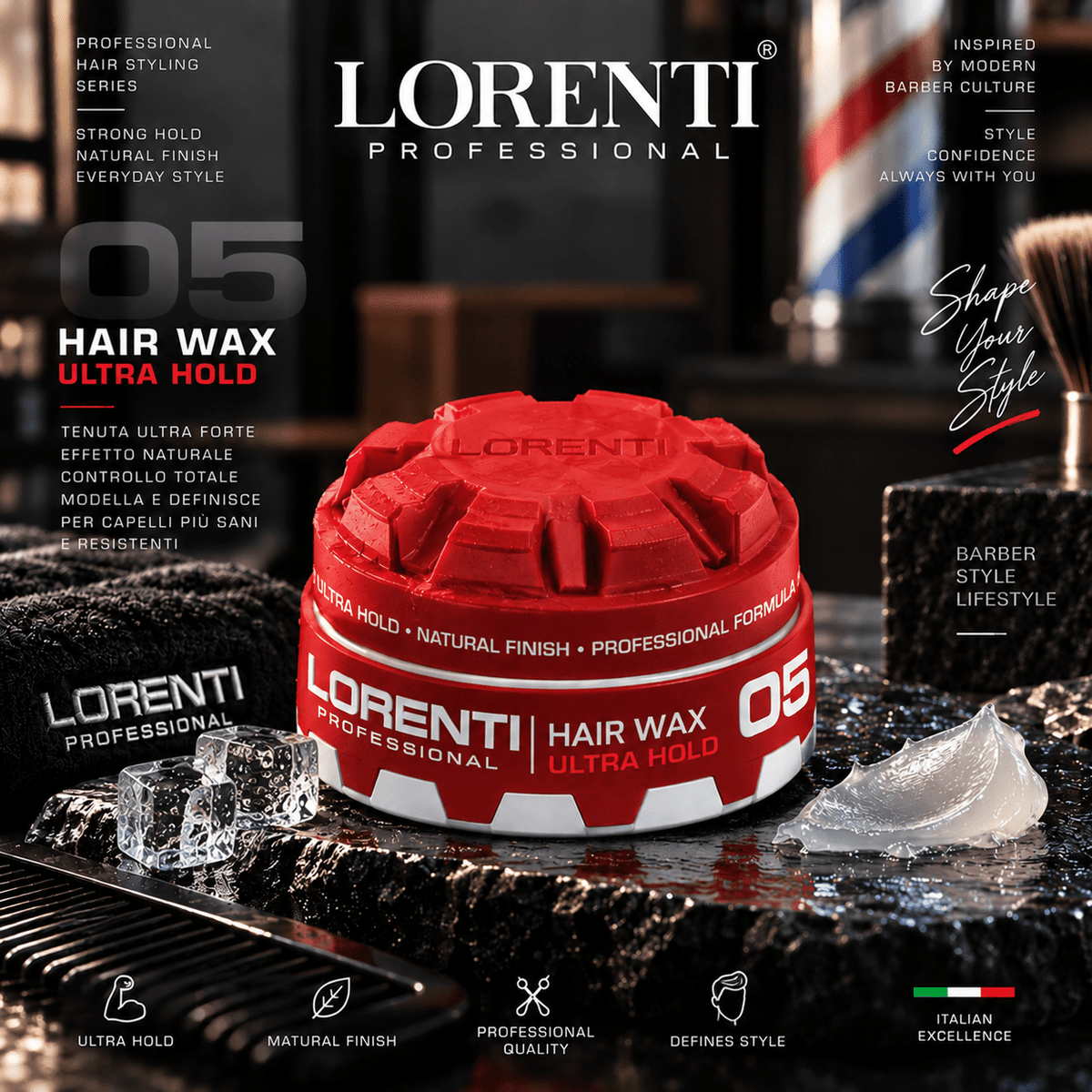 Cera per capelli Lorenti 150ml - Beautylinesrl