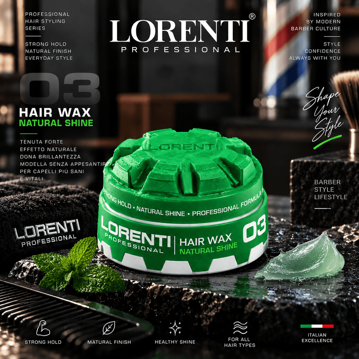 Cera per capelli Lorenti 150ml - Beautylinesrl