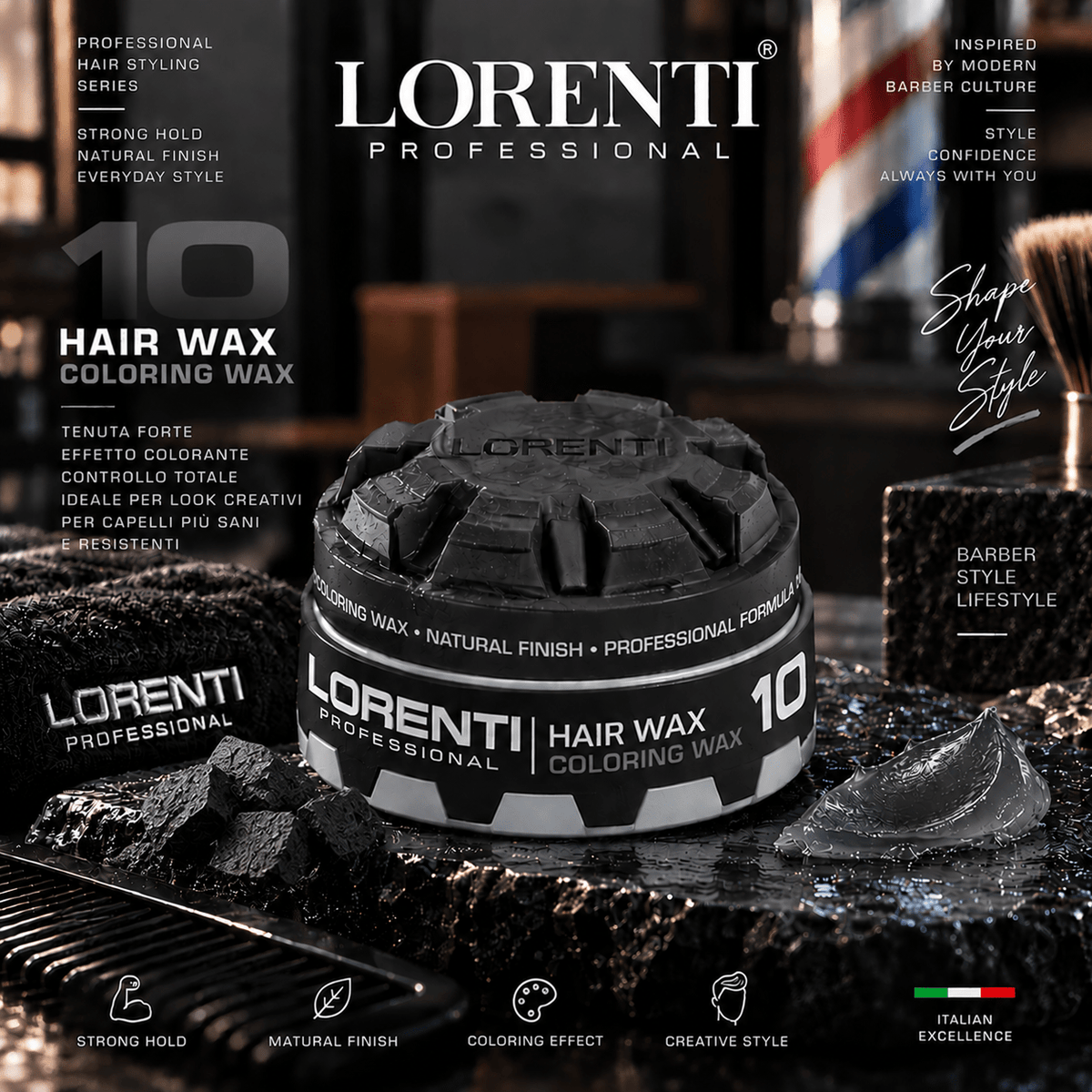 Cera per capelli Lorenti 150ml - Beautylinesrl
