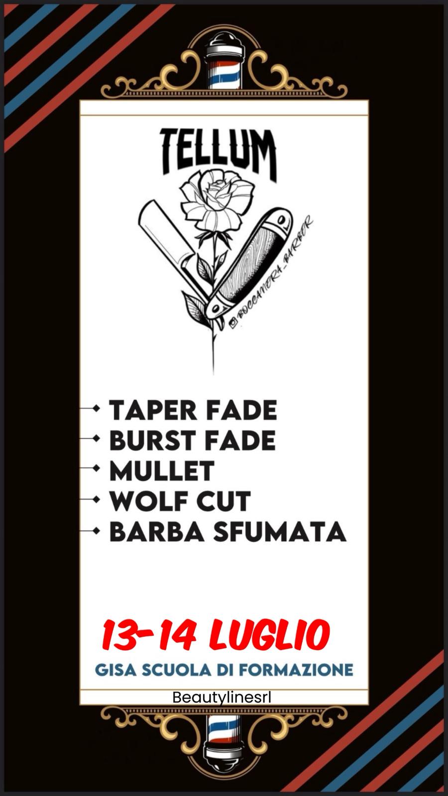 Corso di Formazione 13 - 14 Luglio ( Tellum BarberShop ) - Beautylinesrl