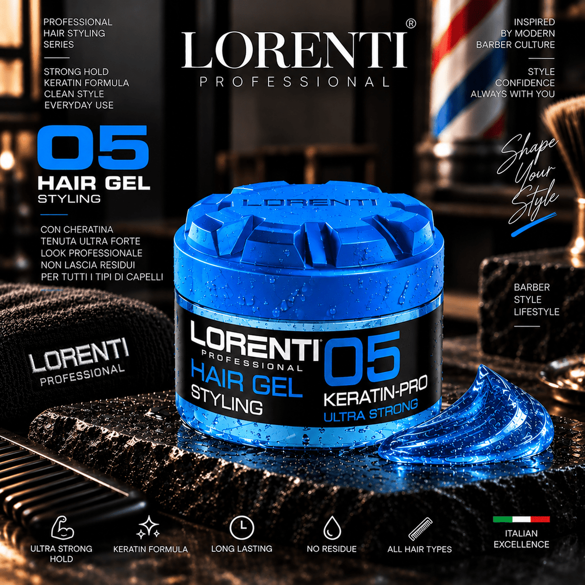 Gel per lo styling Lorenti 300ml - Beautylinesrl