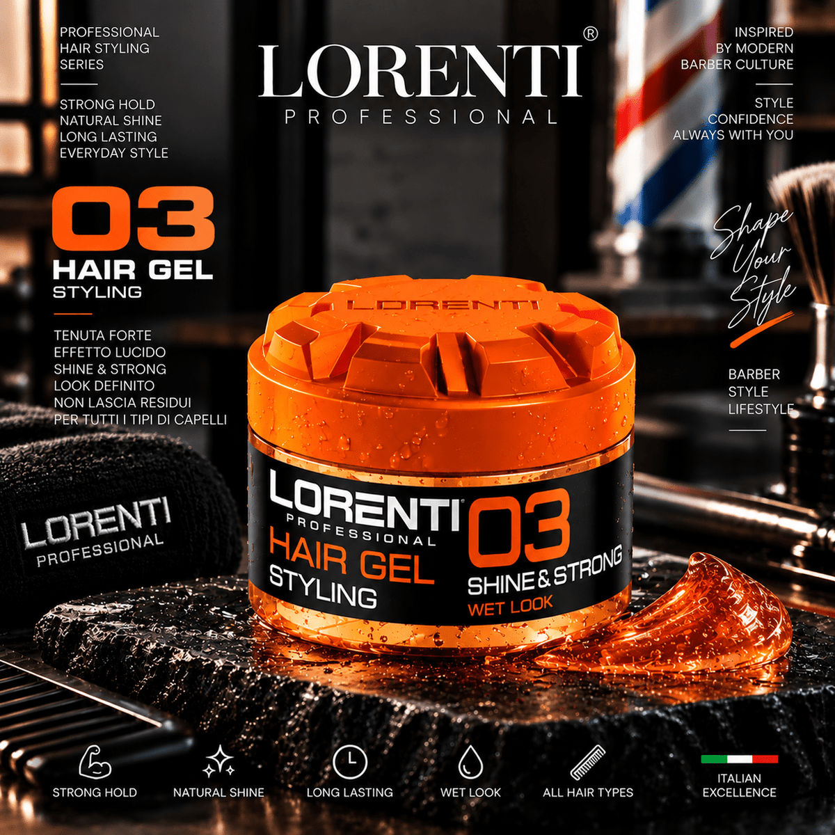 Gel per lo styling Lorenti 300ml - Beautylinesrl