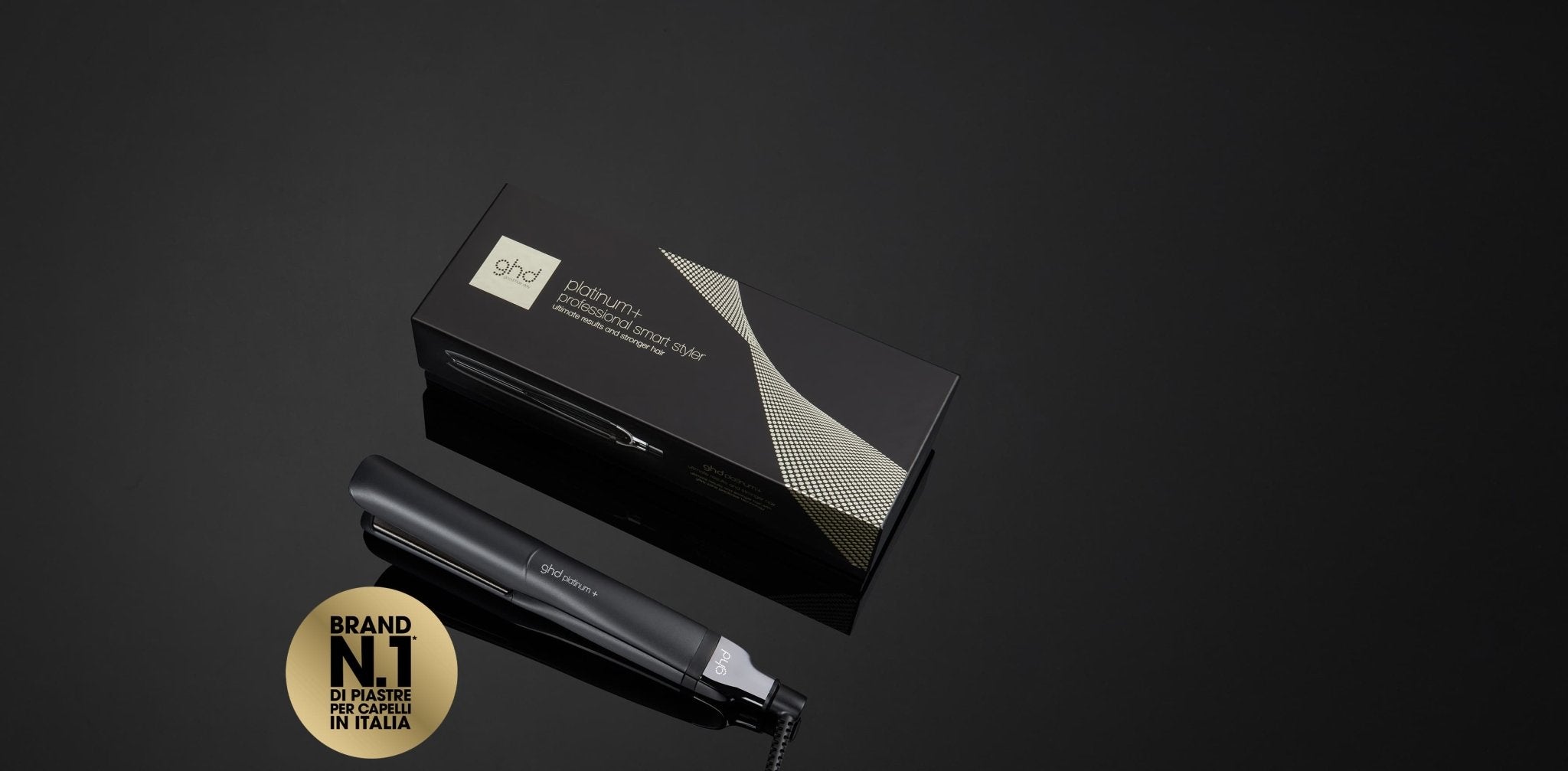 GHD PLATINUM+ STYLER - PIASTRA PER CAPELLI (NERA) - Beautylinesrl