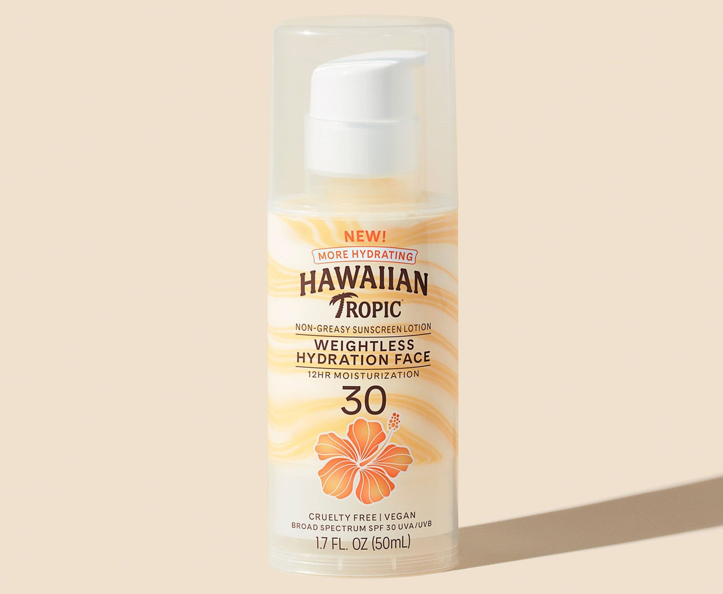 Hawaiian Tropic Lozione Viso Idratante Senza Peso SPF 30 - Beautylinesrl