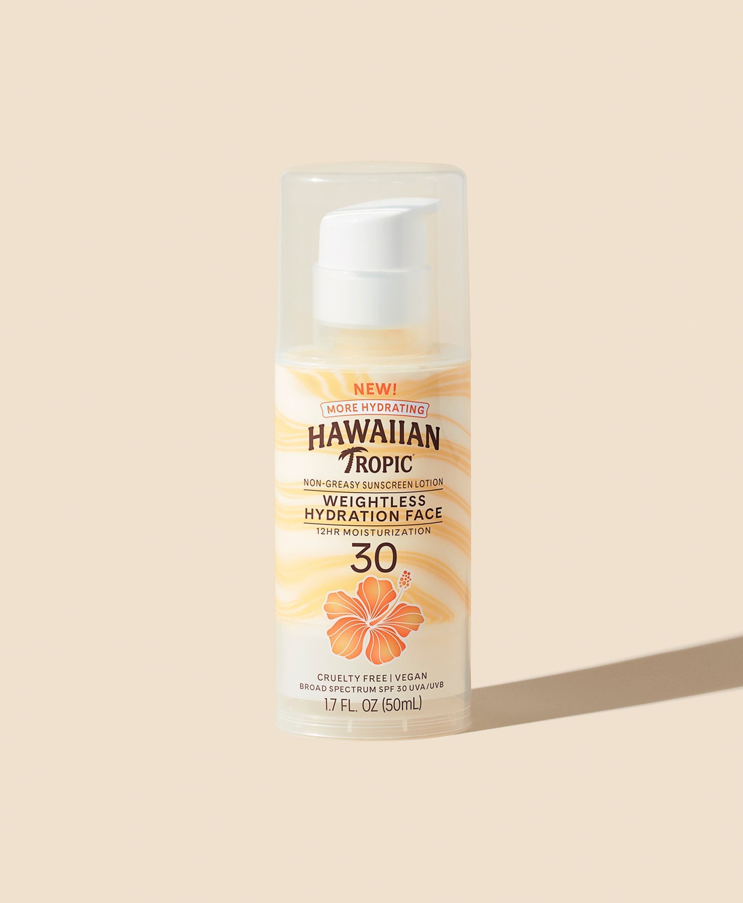 Hawaiian Tropic Lozione Viso Idratante Senza Peso SPF 30 - Beautylinesrl