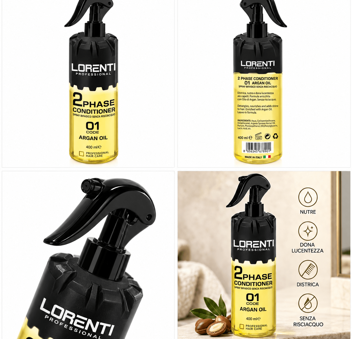Lorenti 2° Bifase Conditioner 400ml - Beautylinesrl
