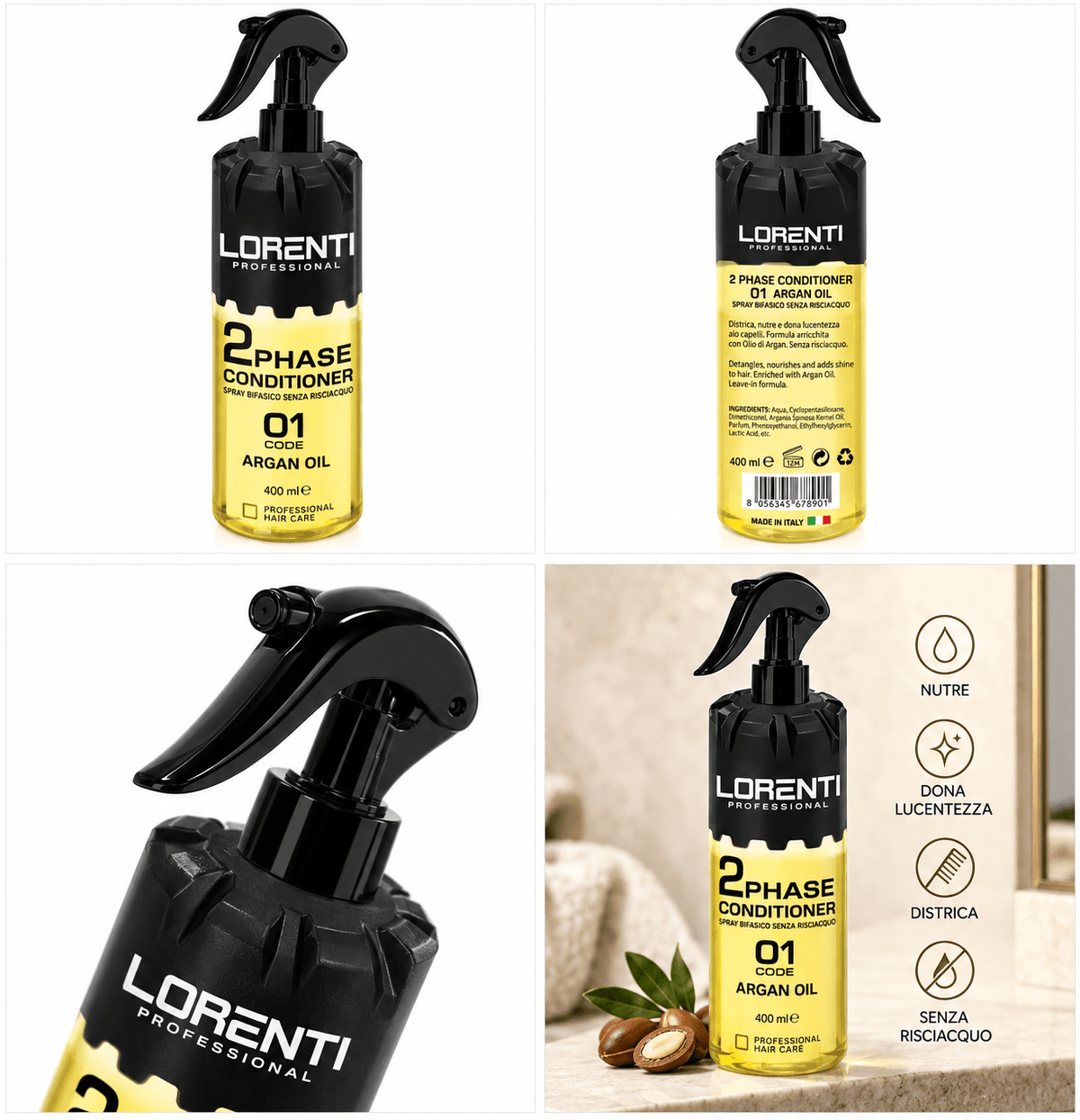 Lorenti 2° Bifase Conditioner 400ml - Beautylinesrl