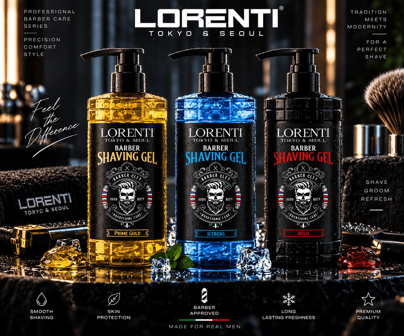 Lorenti Shaving Gel 1000ml - Beautylinesrl