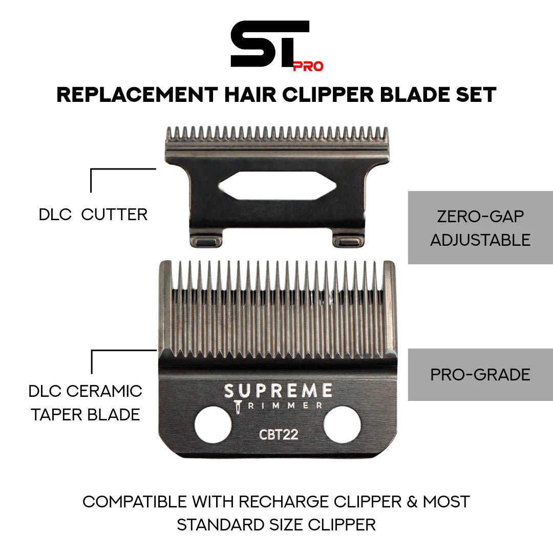 Premium DLC Taper Clipper Blade – CBT22 - Beautylinesrl